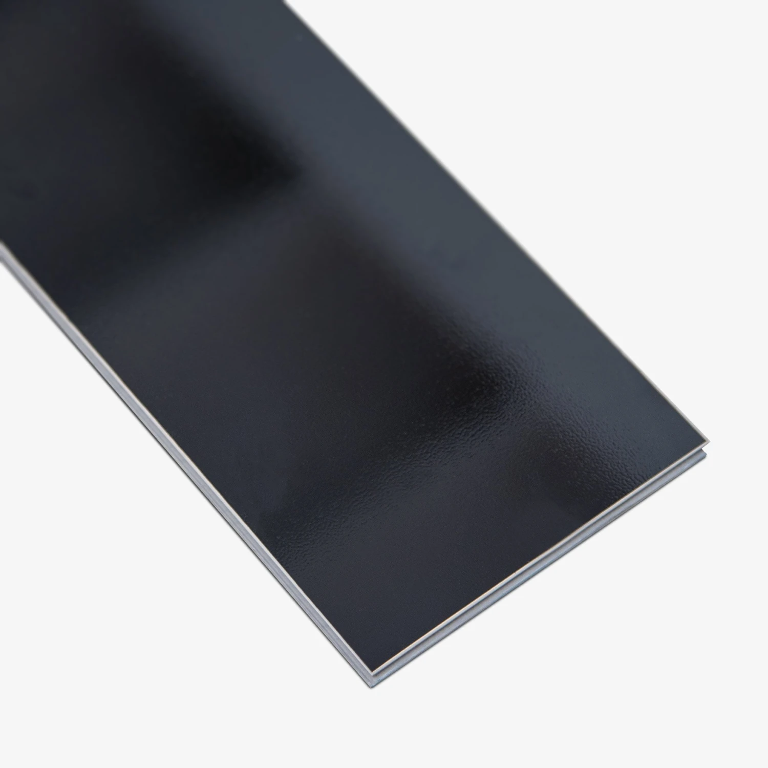 Black - Lustre Herrringbone 6mm High Gloss Luxury Vinyl Flooring (122978) 4 Black - Lustre Herrringbone 6mm High Gloss Luxury Vinyl Flooring (122978) - Image 4