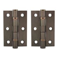 75mm (3") Ball Bearing Hinge Pair - Gun Metal Grey (113896)