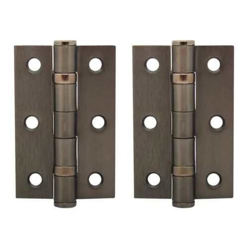 75mm (3") Ball Bearing Hinge Pair - Gun Metal Grey (113896)