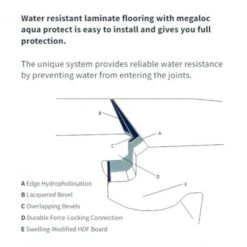 Creme Oak - Ocean Water-Resistant 8mm Laminate Flooring (82434) -Oak Door Store 1722338729 50547600