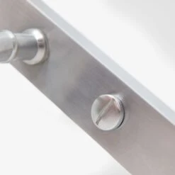 Palace Lever On Backplate Bathroom Door Handle Set - Satin Chrome (122277) -Oak Door Store 1724166153 22059200