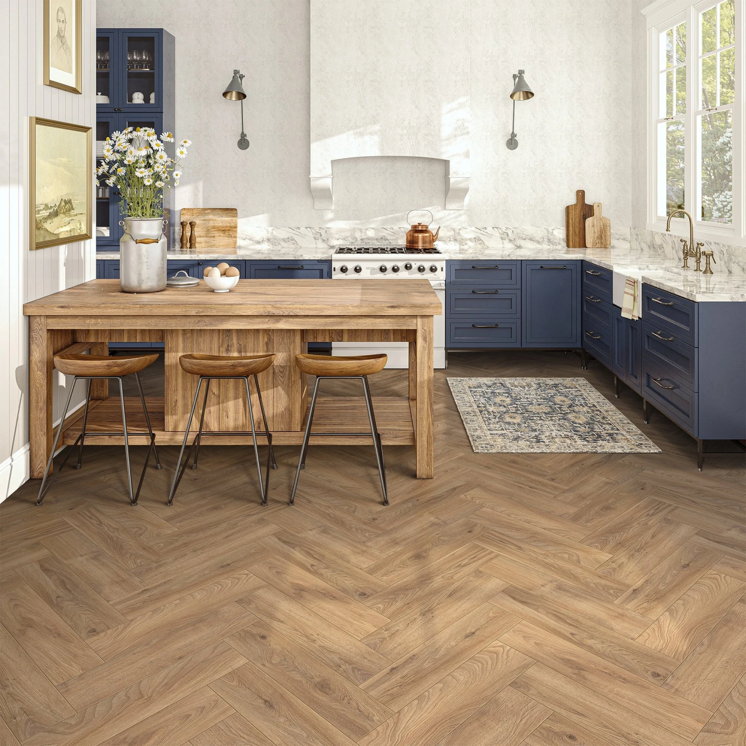 Historic Oak - Herringbone 8mm Laminate Flooring (122459) 1 Historic Oak - Herringbone 8mm Laminate Flooring (122459)