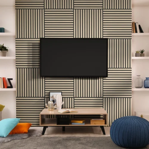 Liberty Ivory White - Elevation Acoustic Wall Panelling (121618) -Oak Door Store 1727168514 76317900