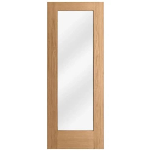 Oak Internal Fully Finished Pattern 10 1 Light Clear Glass FD30 Fire Door (121948) 6 Oak Internal Fully Finished Pattern 10 1 Light Clear Glass FD30 Fire Door (121948) -Oak Door Store 1727356315 50379200