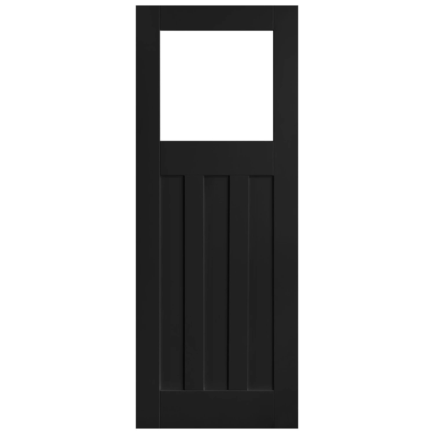 Black Internal Fully Finished Oak DX Clear Glass Door (121609) 3 Black Internal Fully Finished Oak DX Clear Glass Door (121609) - Image 3