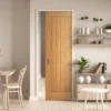 Oak Fully Finished Internal Farley Framed 100mm Pocket Door Set (123199)