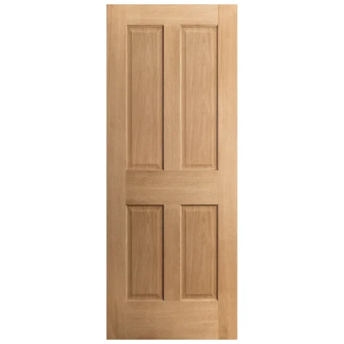 Oak Internal Unfinished Traditional Victorian 4 Panel FD30 Fire Door (51745) -Oak Door Store 1728464216 16823600