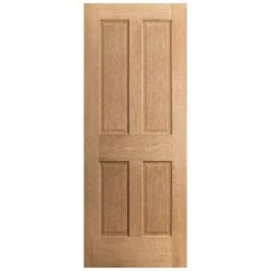 Oak Internal Unfinished Victorian Made-to-Measure FD30 Fire Door (122639) -Oak Door Store 1728464329 90712800