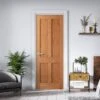 Oak Internal Fully Finished Victorian Shaker Flat Made-to-Measure FD30 Fire Door (122613)