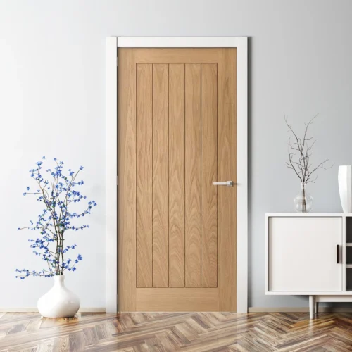 Oak Internal Unfinished Farley Made-to-Measure FD30 Fire Door (122627)