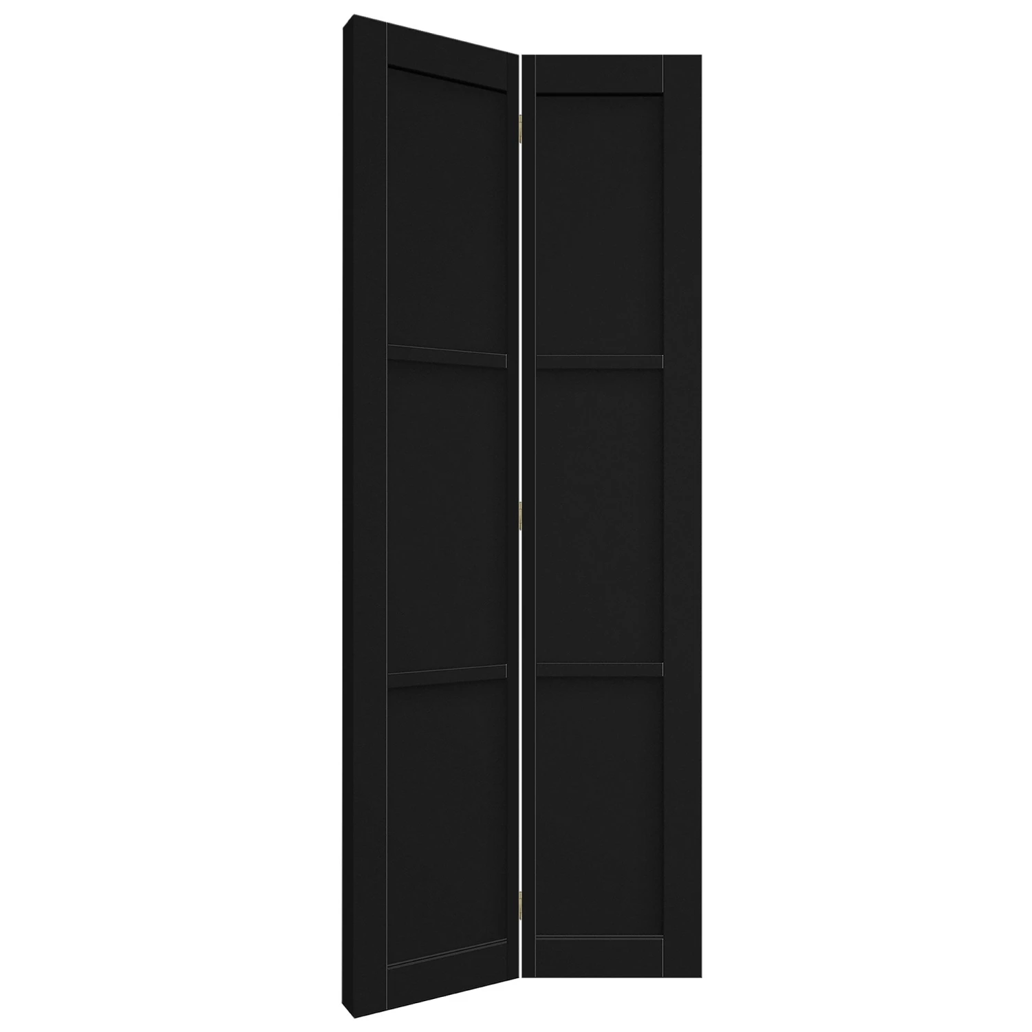 Black Internal Fully Finished Industrial 3 Panel Bi-fold Door (121174) 2 Black Internal Fully Finished Industrial 3 Panel Bi-fold Door (121174) - Image 2