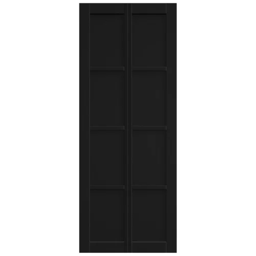 Black Internal Fully Finished 4 Panel Solid Bi-fold Door (121176) -Oak Door Store 1728661176 62675400 1
