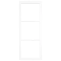 Internal Primed Studio Industrial 3 Light Clear Glass Door (121193) 5 Internal Primed Studio Industrial 3 Light Clear Glass Door (121193) -Oak Door Store 1728661526 93623000