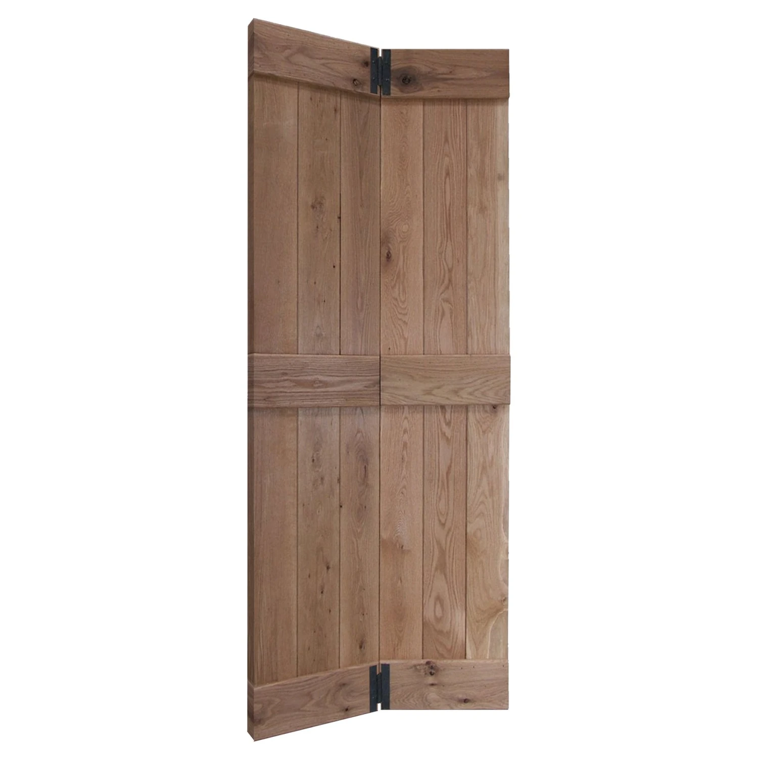 Oak Internal Unfinished Rustic Grange Solid Bi-Fold Door (107967) 2 Oak Internal Unfinished Rustic Grange Solid Bi-Fold Door (107967) - Image 2
