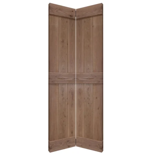 Oak Internal Unfinished Rustic Grange Solid Bi-Fold Door (107967) -Oak Door Store 1729859516 33345500