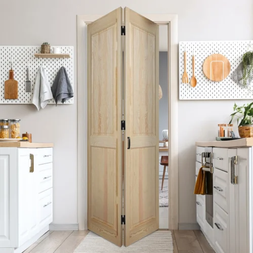 Clear Pine Internal Unfinished Malton 4 Panel Bi-Fold Door (115799)