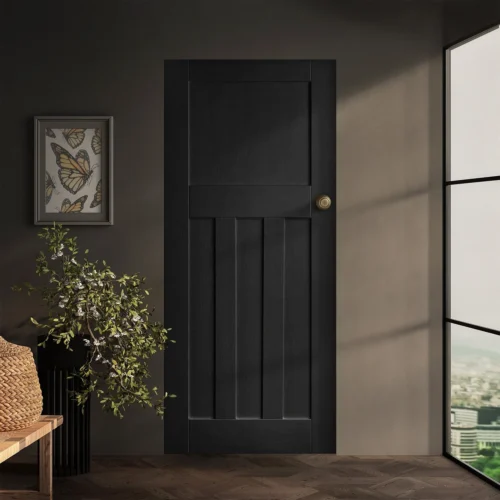 Black Internal Fully Finished Oak DX Door (121608)