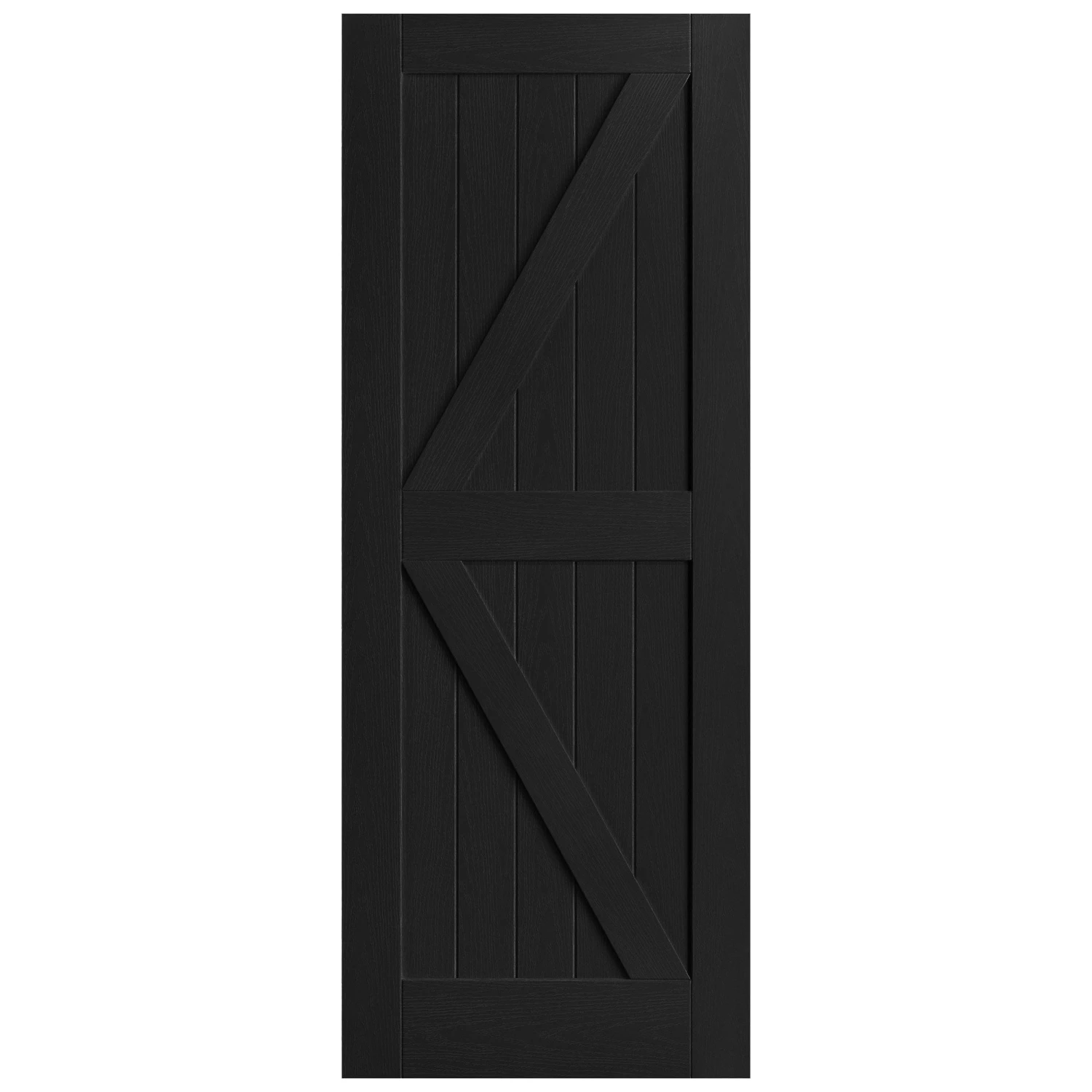 Black Internal Fully Finished Oak Barn Door (121610) 3 Black Internal Fully Finished Oak Barn Door (121610) - Image 3