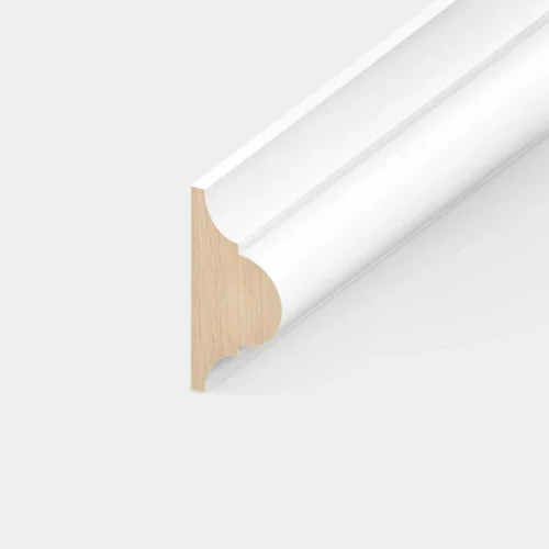 White - 2.4m Painted Dado Rail Decorative Moulding (123835)
