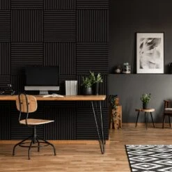 Liberty Graphite Black - Elevation Acoustic Wall Panelling (121620) 12 Liberty Graphite Black - Elevation Acoustic Wall Panelling (121620) -Oak Door Store 1730455795 35995200