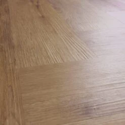 Burnaby Oak - Foundation Herringbone SPC 2mm UV Coated Luxury Vinyl Flooring (122987) -Oak Door Store 1731325177 48120800