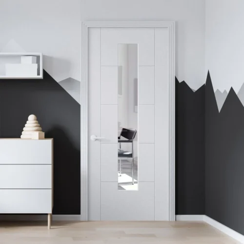 White Internal Primed Parma 1 Light Clear Glass Door (110294) 7 White Internal Primed Parma 1 Light Clear Glass Door (110294) -Oak Door Store 1731679385 89301900