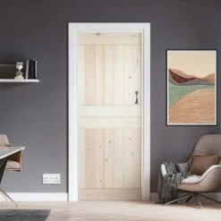 Scandinavian Pine Internal Unfinished Grange Solid Stable Door (107963)