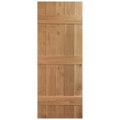 Solid Oak Internal Unfinished Rustic Grange Solid Made-to-Measure Ledged Door (124115) -Oak Door Store 1733227226 88490800