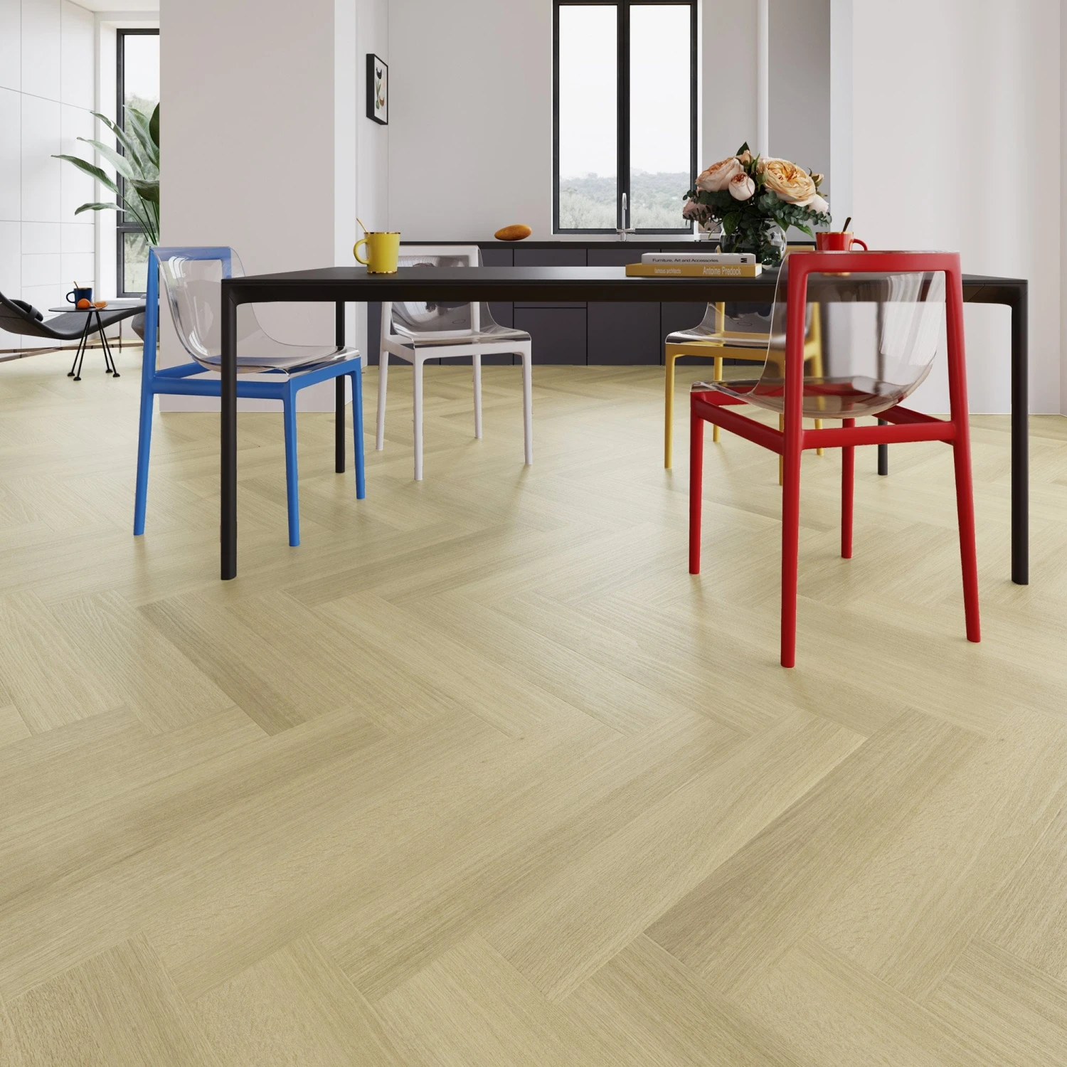 Woodstock Oak - Prime Herringbone 5mm Purecoat Rigid Core Vinyl Flooring (123014) 1 Woodstock Oak - Prime Herringbone 5mm Purecoat Rigid Core Vinyl Flooring (123014)