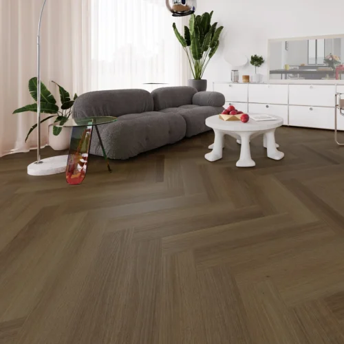 Pickering Oak - Prime Herringbone 5mm Purecoat Rigid Core Vinyl Flooring (123015)