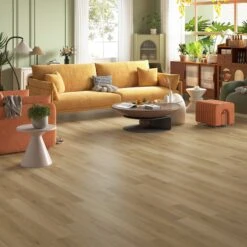 Thorold Oak - Prime SPC 5mm Embossed Purecoat Rigid Core Vinyl Flooring (123012)