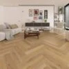 Welland Oak - Prime Herringbone 5mm Purecoat Rigid Core Vinyl Flooring (123017)