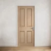 White Internal Oak Oregon Raised Mouldings 4 Panel FD30 Fire Door (121820)