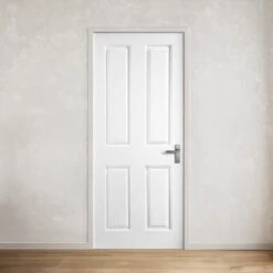 White Internal Primed Avesta 4 Panel FD30 Fire Door (121725)