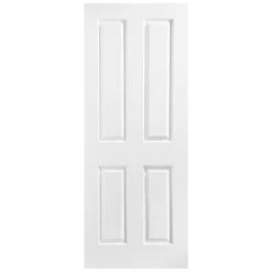 White Internal Primed Avesta 4 Panel FD30 Fire Door (121725) -Oak Door Store 1734444224 68570100