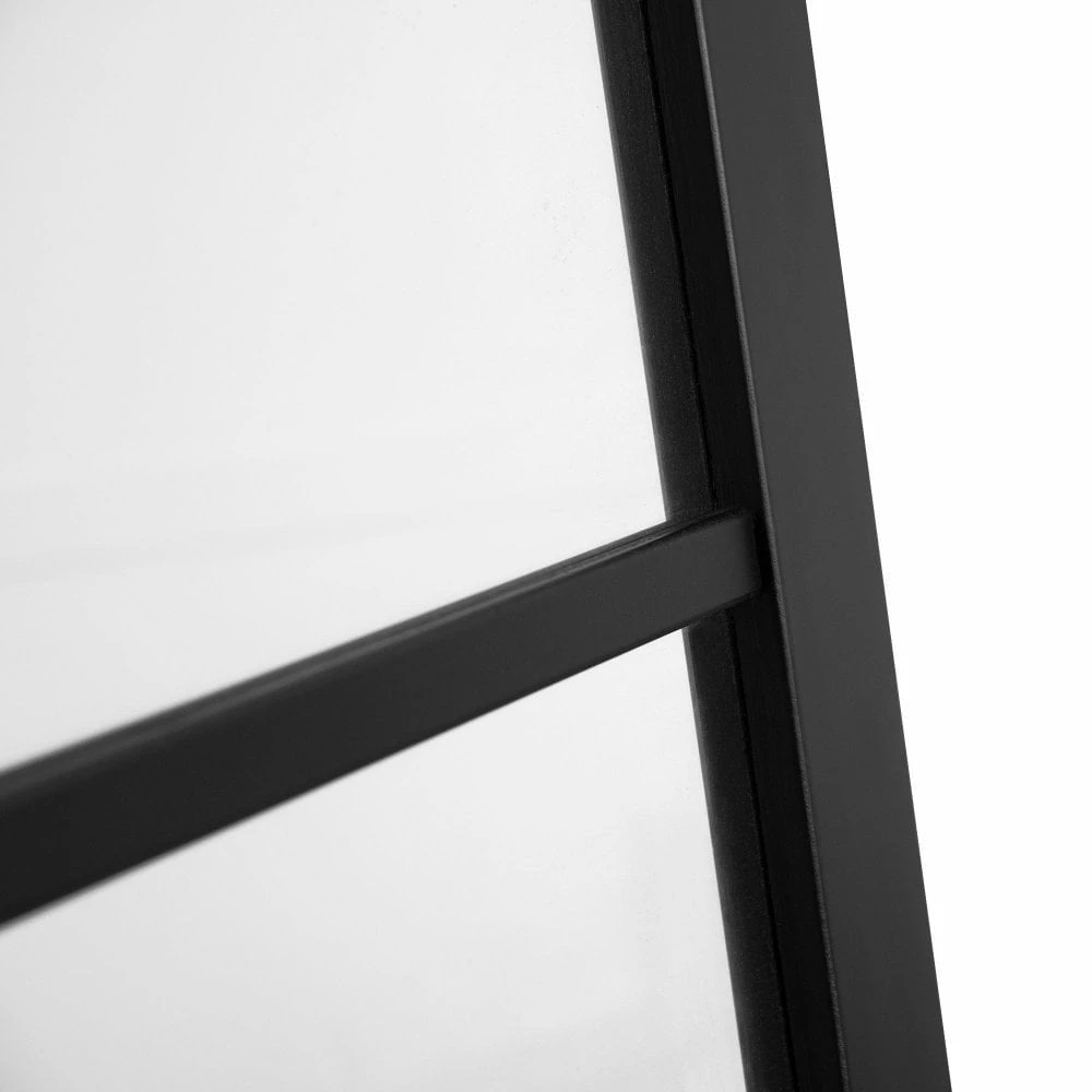 Jet Internal Black Fully Finished 1 Panel 2 Light Clear Glass Industrial Studio Door (124152) 4 Jet Internal Black Fully Finished 1 Panel 2 Light Clear Glass Industrial Studio Door (124152) - Image 4