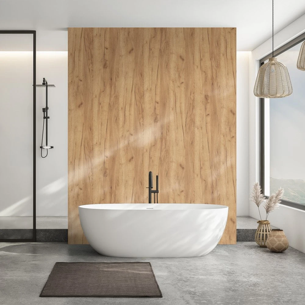 Liberty Gold Craft Oak - 2650 X 1230mm Waterproof Wall Panelling (124180) 1 Liberty Gold Craft Oak - 2650 X 1230mm Waterproof Wall Panelling (124180)