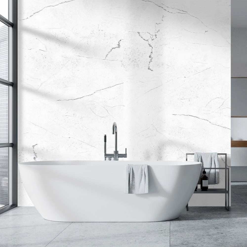 Liberty Carrara Marble - 2650 X 1230mm Waterproof Wall Panelling (124184) 1 Liberty Carrara Marble - 2650 X 1230mm Waterproof Wall Panelling (124184)