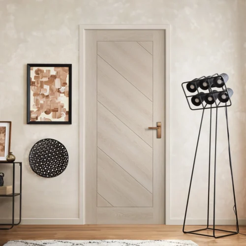 Ivory Fully FInished Internal Endure Laminate Stockholm Door (122006)