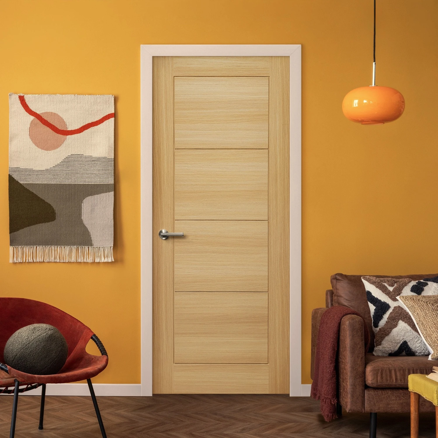 Blonde Oak Internal Fully Finished Endure Laminate Ladder Door (121991) 1 Blonde Oak Internal Fully Finished Endure Laminate Ladder Door (121991)