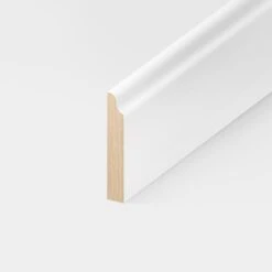 White - 2.4m Painted Decorative Large Base Moulding (120107)