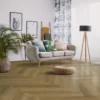 Edmonton Oak - Luxe Vision Herringbone 5mm Embossed Purecoat Rigid Core Vinyl Flooring (123028)