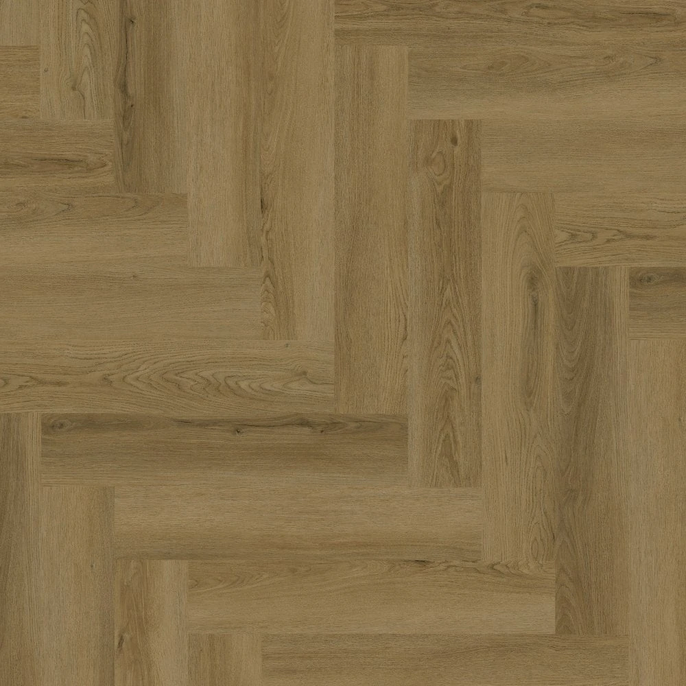Edmonton Oak - Luxe Vision Herringbone 5mm Embossed Purecoat Rigid Core Vinyl Flooring (123028) 2 Edmonton Oak - Luxe Vision Herringbone 5mm Embossed Purecoat Rigid Core Vinyl Flooring (123028) - Image 2