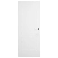 White Internal Lifestyle Moulded Smooth Shallow Groove 2 Panel Door (124298) -Oak Door Store 1736789522 35301200