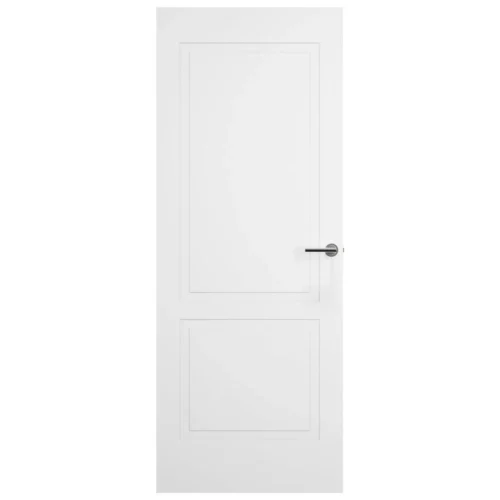 White Internal Lifestyle Moulded Smooth Shallow Groove 2 Panel Door (124298) -Oak Door Store 1736789522 35301200