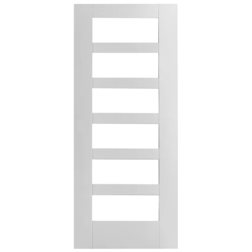 White Internal Primed Trame Shaker 6 Light Clear Glass KF Door (121754) 5 White Internal Primed Trame Shaker 6 Light Clear Glass KF Door (121754) -Oak Door Store 1736955477 93845600