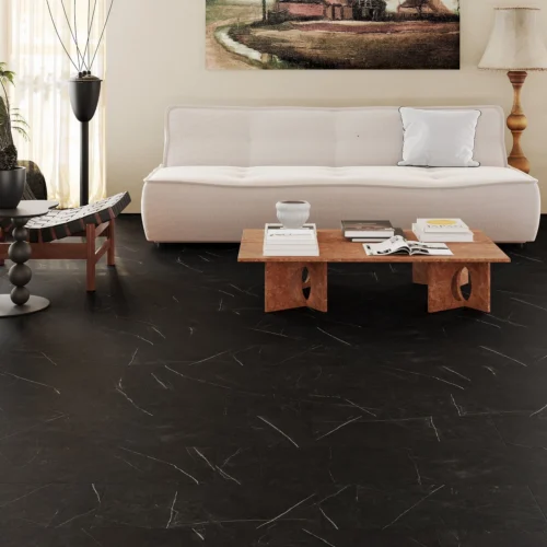 Black Marble - Prime Plus 5mm Embossed Purecoat Rigid Core Vinyl Flooring (123026)