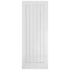 White Internal Lifestyle Moulded Smooth Cottage 5 Panel FD30 Fire Door (124335) -Oak Door Store 1737641751 49153700