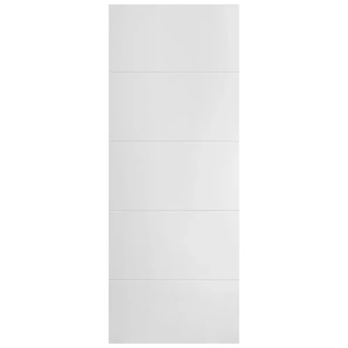 White Internal Lifestyle Moulded Smooth Horizontal 5 Panel Door (124296) -Oak Door Store 1737708729 99893200