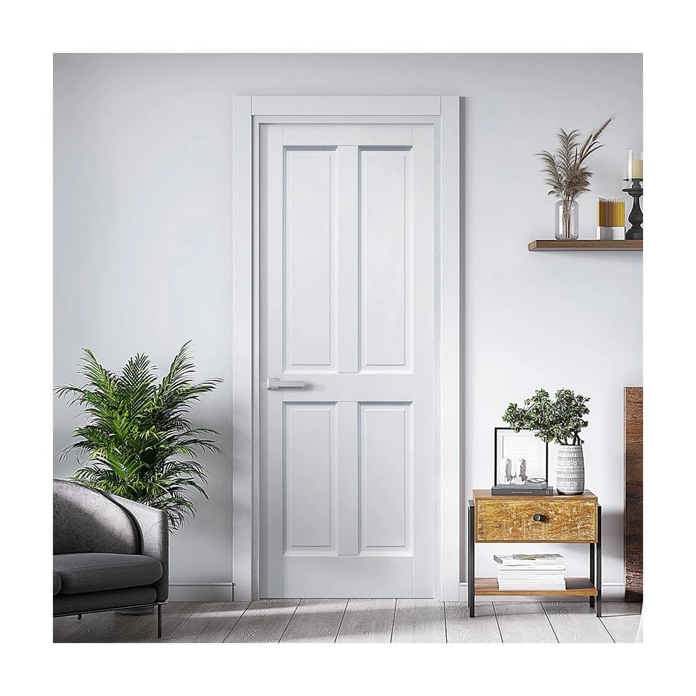White Internal Primed Berkeley 4 Panel FD30 Fire Door (119698) 1 White Internal Primed Berkeley 4 Panel FD30 Fire Door (119698)